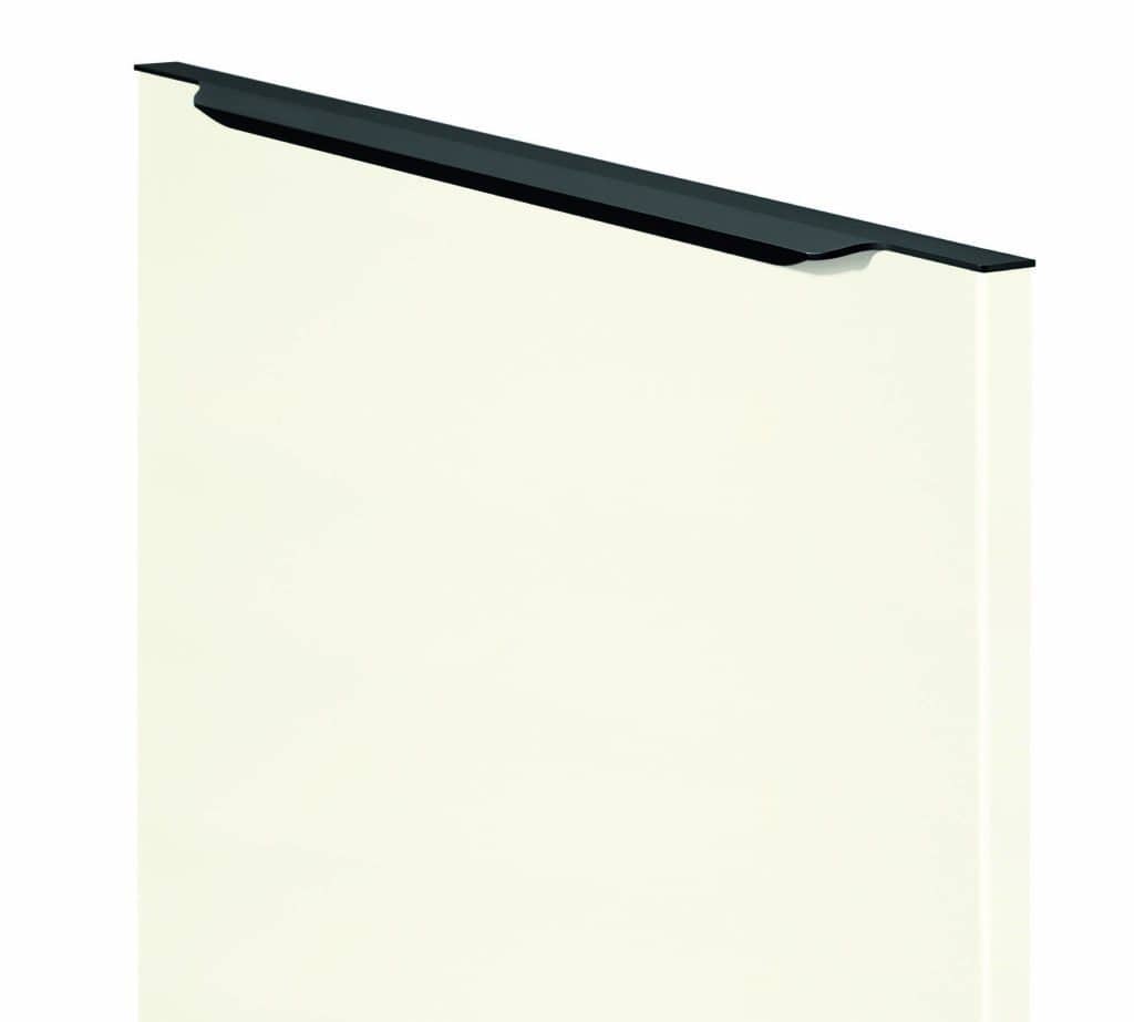 Black wall shelf for modern interior design and storage solutions.