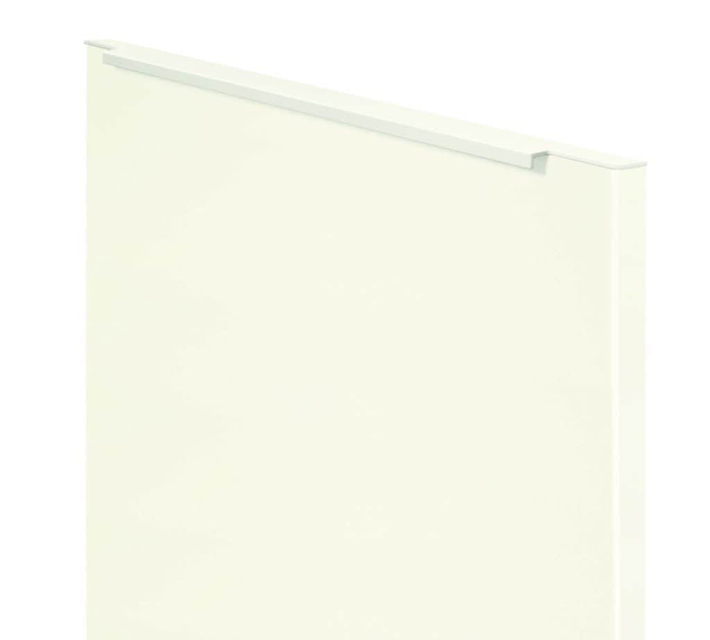 White furniture panel for custom interior design and cabinetry.