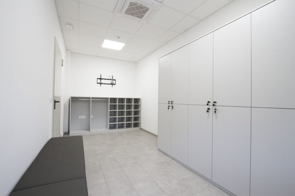 Custom office storage cabinets for professional spaces.